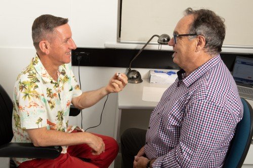 patient at first ocular appointment